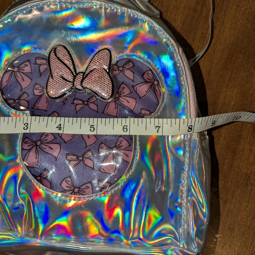 Disney Silver and‎ Purple Minnie Mouse Holographic Bag